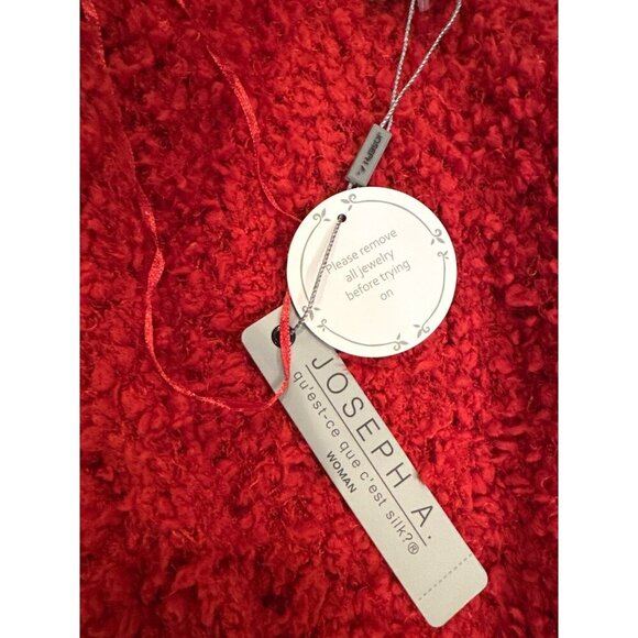 Joseph A. Red Textured Open Front Cardigan Jacket 3X Soft & Cozy Womens NEW - Picture 5 of 8